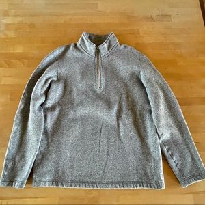 Reigning Champ size L Men’s Quarter-Zip Cotton/Polyester Sweater